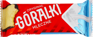Вафли хрустящие в какао-покрытии с молочно-сливочной начинкой Goralki м/у 45г