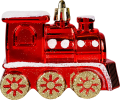 Підвіска новорічна Потяг пластик 8*6см