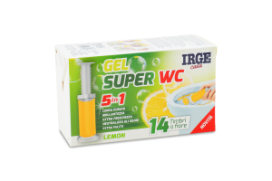 Гель-стік д/чищення унітазу 5в1 Lemon 45,6г Irge