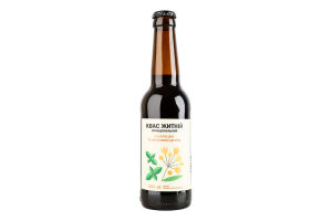 Квас ржаной функциональный сухой нефильтрованный пастеризованный С тимьяном и липовым цветом Berryland с/бут 0.33л