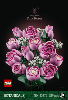 Конструктор для дорослих від 18років №10374 Bouquet of pink roses Botanicals Lego 789ел