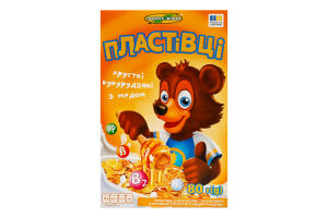 Пластівці кукурудзяні глазуровані цукровою глазур'ю Медові Золоте Зерно к/у 80г