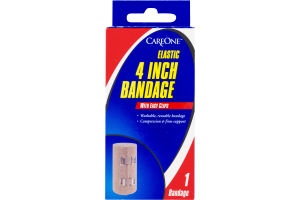 CareOne Elastic 4 Inch Bandage With Easy Clips