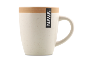 Кружка бежевая керамика 380мл №1455935 Афина Nava 1шт