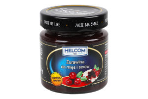 Соус клюквенный для мяса и сыра Helcom с/б 210г