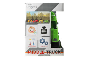Іграшка Middle truck Сміттєвоз світло-зелений Tigres