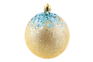 Прикраса ялинкова Куля Символіка Іній 80мм 31526