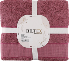 Простыня махровая сливовая 150х200см №246549 Biltex 1шт