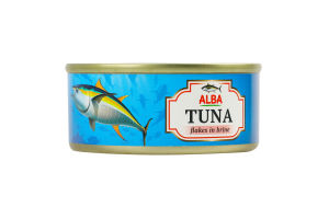 Тунець шматочками у власному соку 65г ж/б з ключем Alba Food