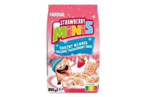 Сніданок сухий готовий з вітамінами та мінеральними речовинами Strawberry Minis м/у 250г