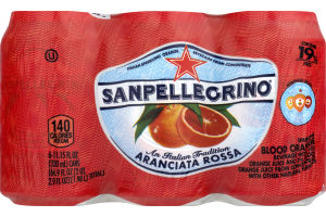 Sanpellegrino Sparkling Juice Beverage Blood Orange - 6 CT
