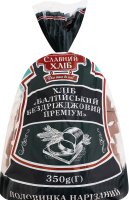 Хліб половинка в нарізці Балтійський бездріжджовий преміум Славний хліб м/у 350г