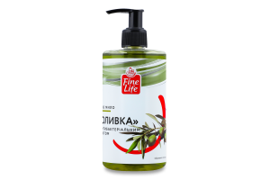 Мыло жидкое с антибактериальным эффектом Оливка Fine Life 500г