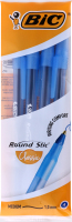 Ручка шариковая синяя 1мм Classic Round stic BiC 4шт