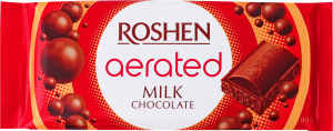 Шоколад молочний пористий Roshen м/у 80г