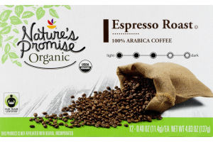 Nature's Promise Organic K-Cup Coffee Packs Espresso Blend - 12 PK