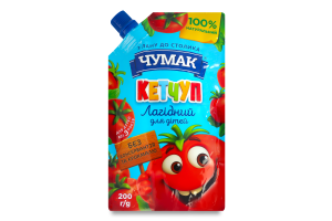 Кетчуп для детей от 3лет пастеризованный Нежный Чумак д/п 200г