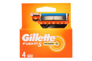 Gillette Fusion5 Power Змінні Касети З Лезами Для Бритви, 4 Шт