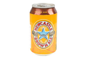 Пиво 330мл 4.7% полутемное пастеризованное Brown Ale Newcastle ж/б