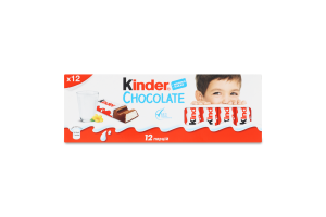 Шоколад молочний з молочною начинкою Kinder Chocolate к/у 150г