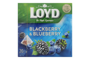 Чай Loyd 20 шт. пірам. Чорниця та ожина (Польша)