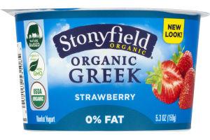 Stonyfield Organic Greek Nonfat Yogurt Strawberry