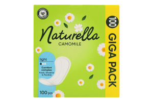Прокладки ежедневные гигиенические ароматизированные Light Camomile Naturella 100шт