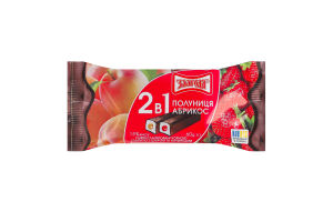 Сирки глазуровані 15% з цукром та начинками 2в1 Полуниця-абрикос Злагода м/у 2х30г