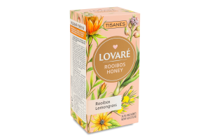 Бленд ройбушу та чаю трав'яного з квітами Медовий ройбуш Lovare к/у 24х1.8г