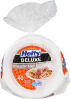 Hefty Deluxe Plates Extra Strong & Deep - 40 CT