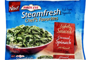 Birds Eye Steamfresh Chef's Favorites Lightly Sauced Creamed Spinach