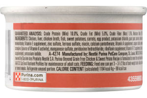 Purina Beyond Grain Free Chicken & Sweet Potato Recipe Pate Cat Food