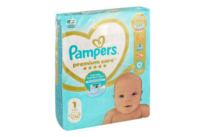 Підгузники для дітей 2-5кг 1 Premium Care Pampers 72шт