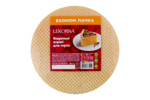 Коржі вафельні для торта Lekorna м/у 140г