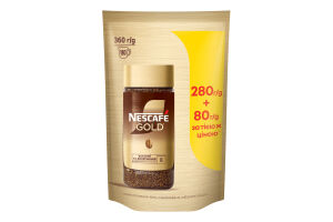 Кава розчинна сублімована Gold Nescafe д/п 360г