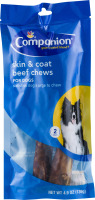 Companion Skin & Coat Beef Chews For Dogs - 2 CT