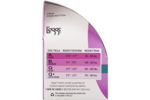 L'eggs Silken Mist Pantyhose Q Control Top Sikly Sheer Leg Sun Biege