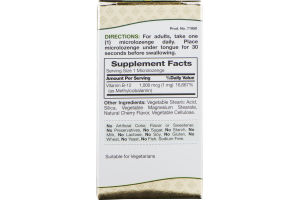 Nature's Bounty Quick Dissolve B-12 Methylcobalamin 1000 mcg Natural Cherry Flavor - 60 CT