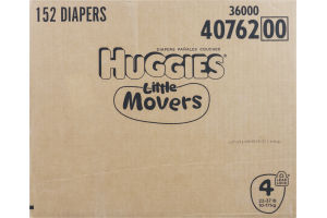 Huggies Little Movers Diapers Size 4 - 152 CT