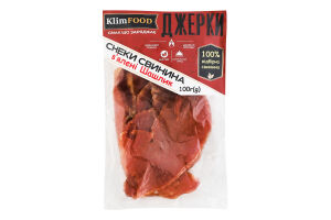 Снеки из свинины вяленые Шашлык Джерки KlimFood м/у 100г