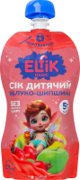 Сок для детей от 5мес восстановленный стерилизованный без добавленного сахара Яблоко-шиповник Elfik Magic д/п 175мл