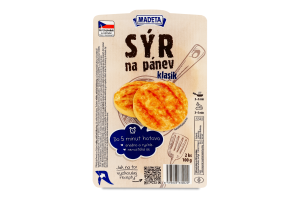 Сир 20% м'який класичний для смаження Madeta лоток 100г