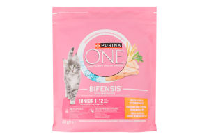 Корм сухий повнораціонний для кошенят з куркою Junior 1-12 Bifensis Purina One д/п 450г