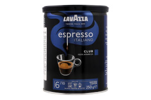Кава натуральна смажена мелена Club Lavazza з/б 250г