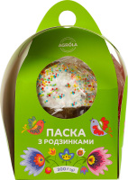 Кекс Паска з родзинками 300г коробка Agrola