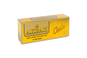 Чай черный цейлонский Gold Akbar в/с к/у 25х2г