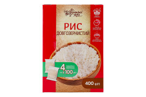 Рис Українська Зірка Довгозернистий 400 г вар./пак