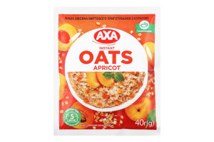 Каша овсяная моментального приготовления Apricot Axa м/у 40г