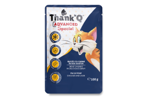 Корм д/котів THANKQ PREMIUM 100г Курка-Печінка И072 (Рум)