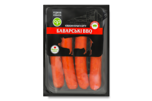 Колбаски Баварские BBQ Родинна ковбаска п/к 1с лоток 0.26кг